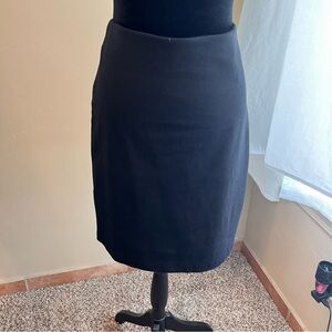 Black Stretch knit pencil skirt